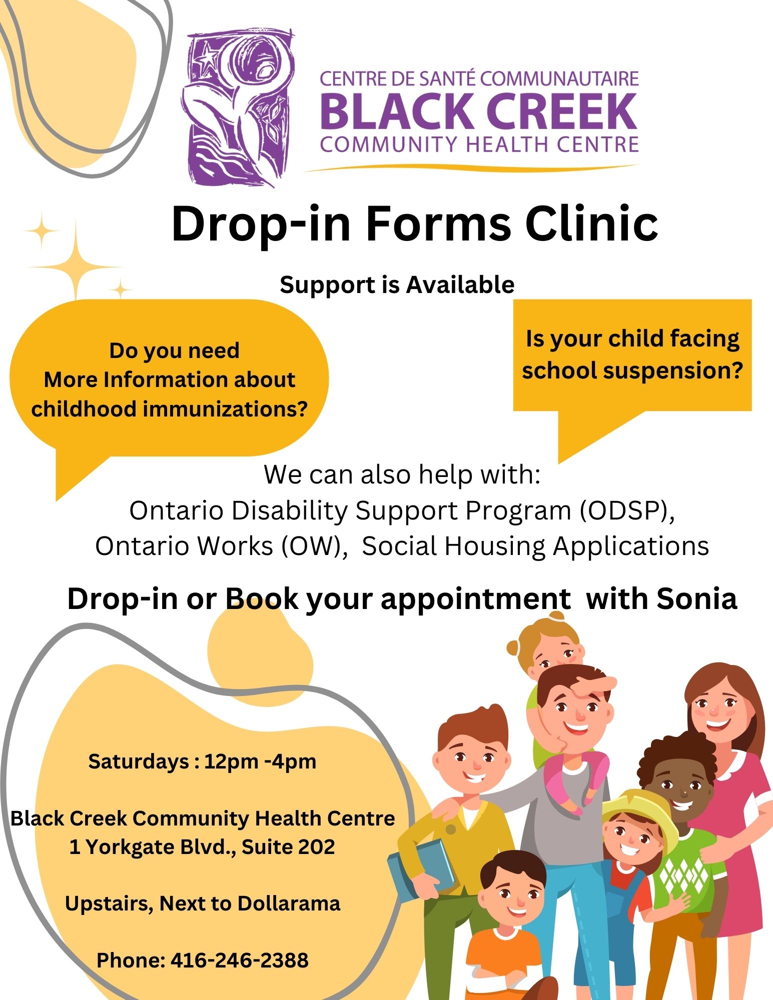 Saturday Drop-in Forms Clinic