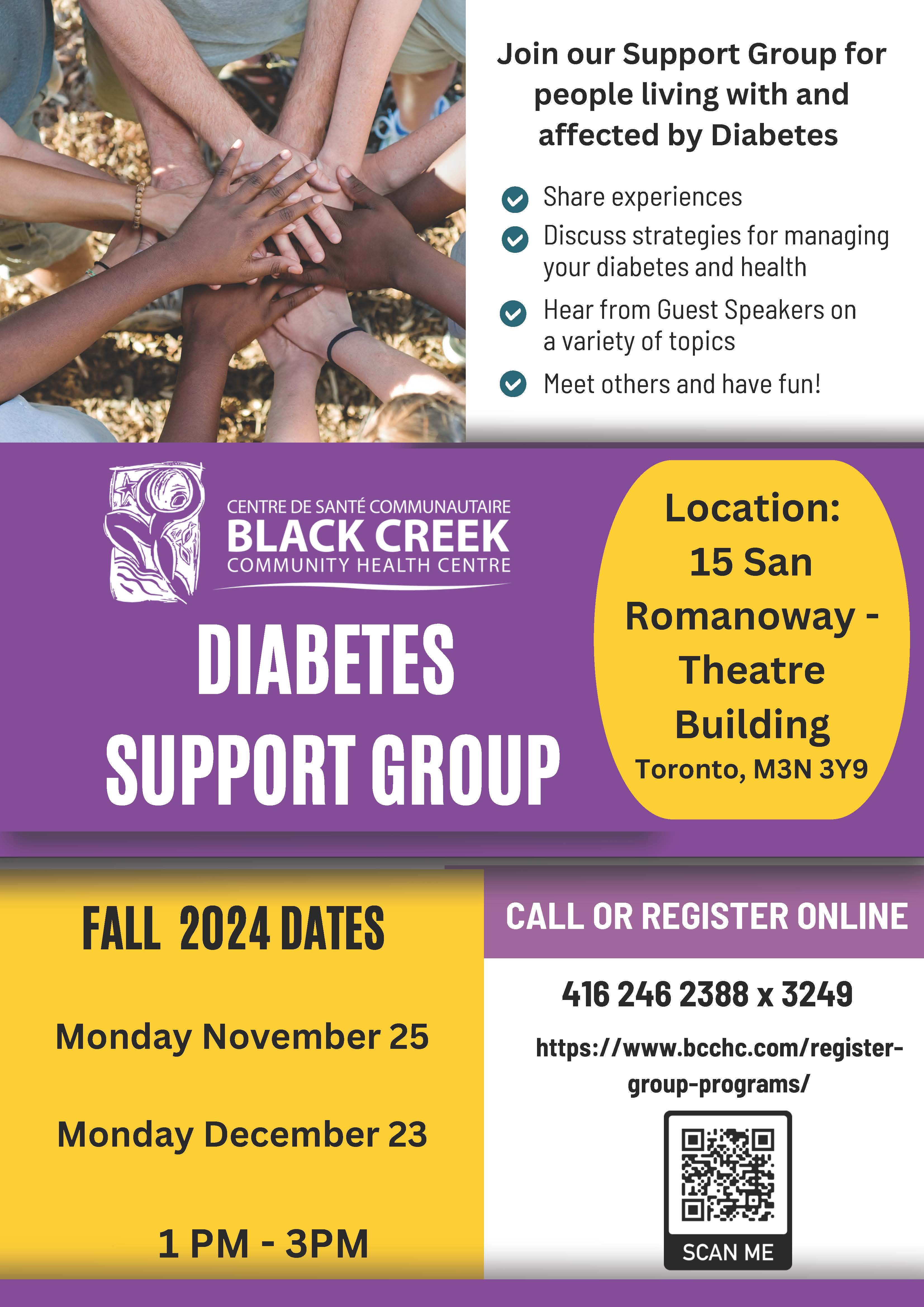 Nov and Dec Diabetes Support Group - 15 San Romanoway